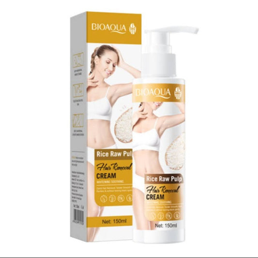 CREMA DEPILATORIA DE ARROZ 150G BIOAQUA SET x12