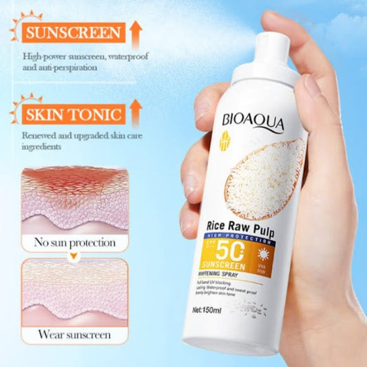 Protector solar de arroz SPF 50 BIOAQUA SET X12