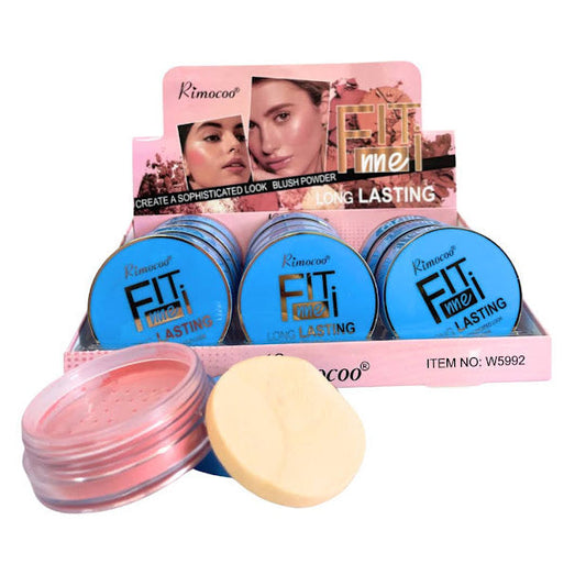 Rubor en Polvo Suelto con Esponja Aplicadora SET X12