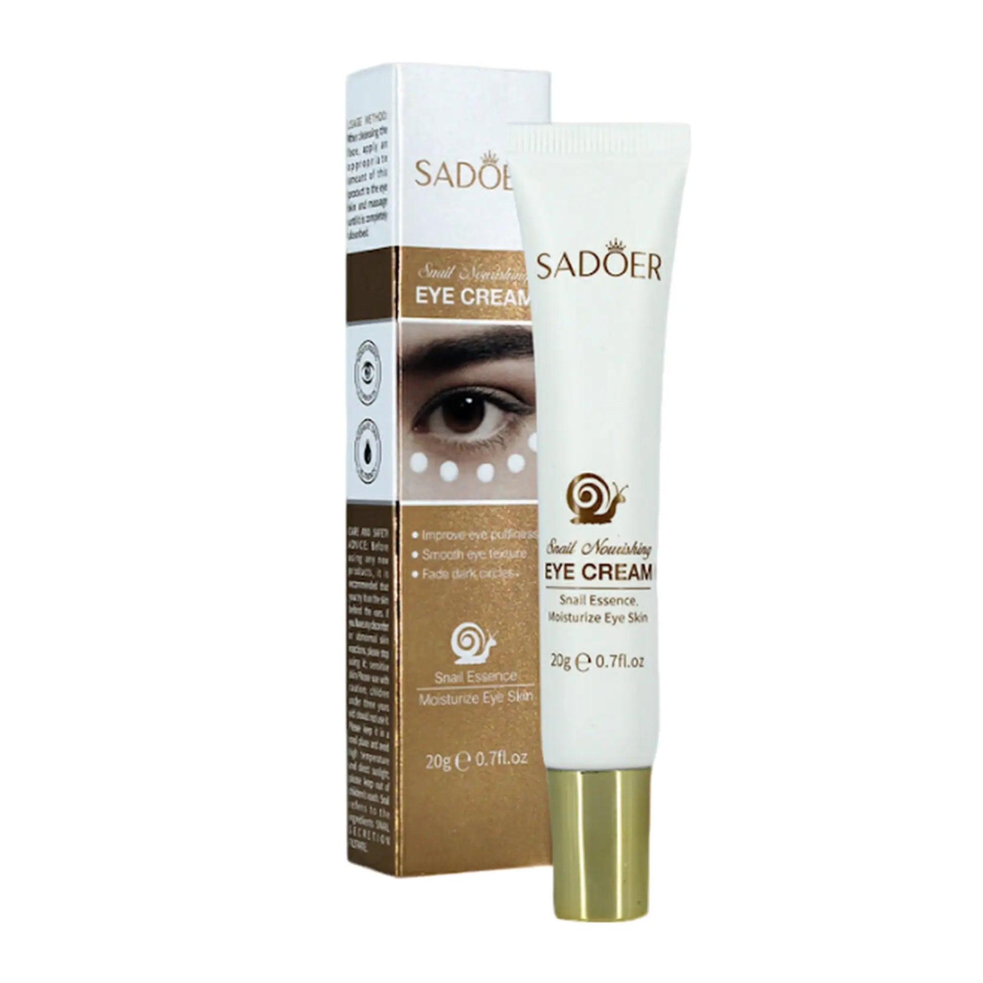 Crema De Ojos Con Extracto De Baba De Carocol SADOER Set x6 - J&C Cosmetics