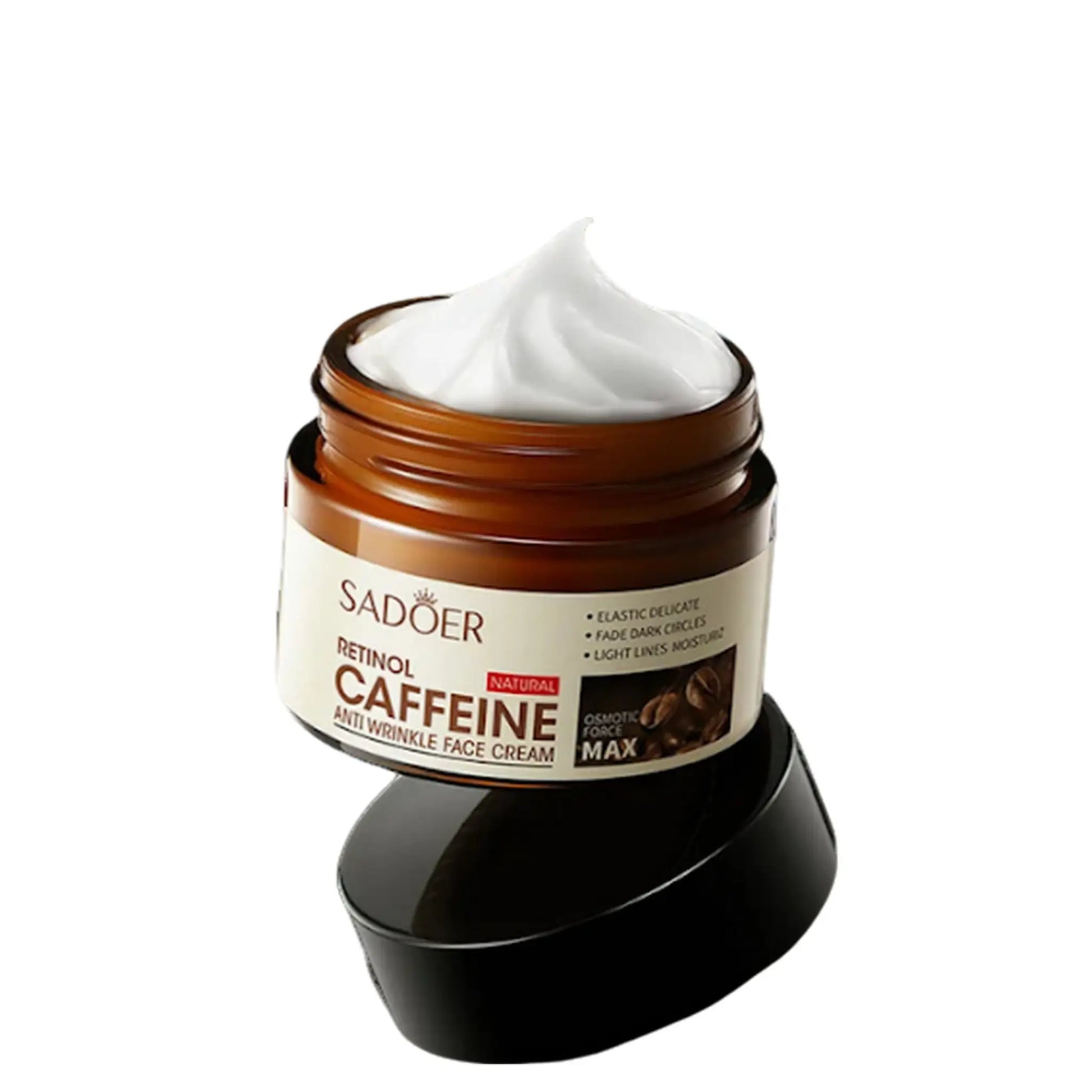 Crema Hidratante Aclarante Con Cafeina y Retinol 50g SADOER Set x6 - J&C Cosmetics