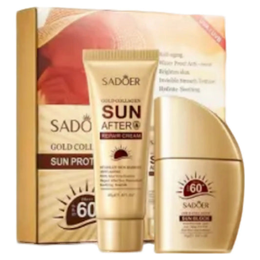 Kit Protector Solar Gold SPF 60 SADOER - J&C Cosmetics