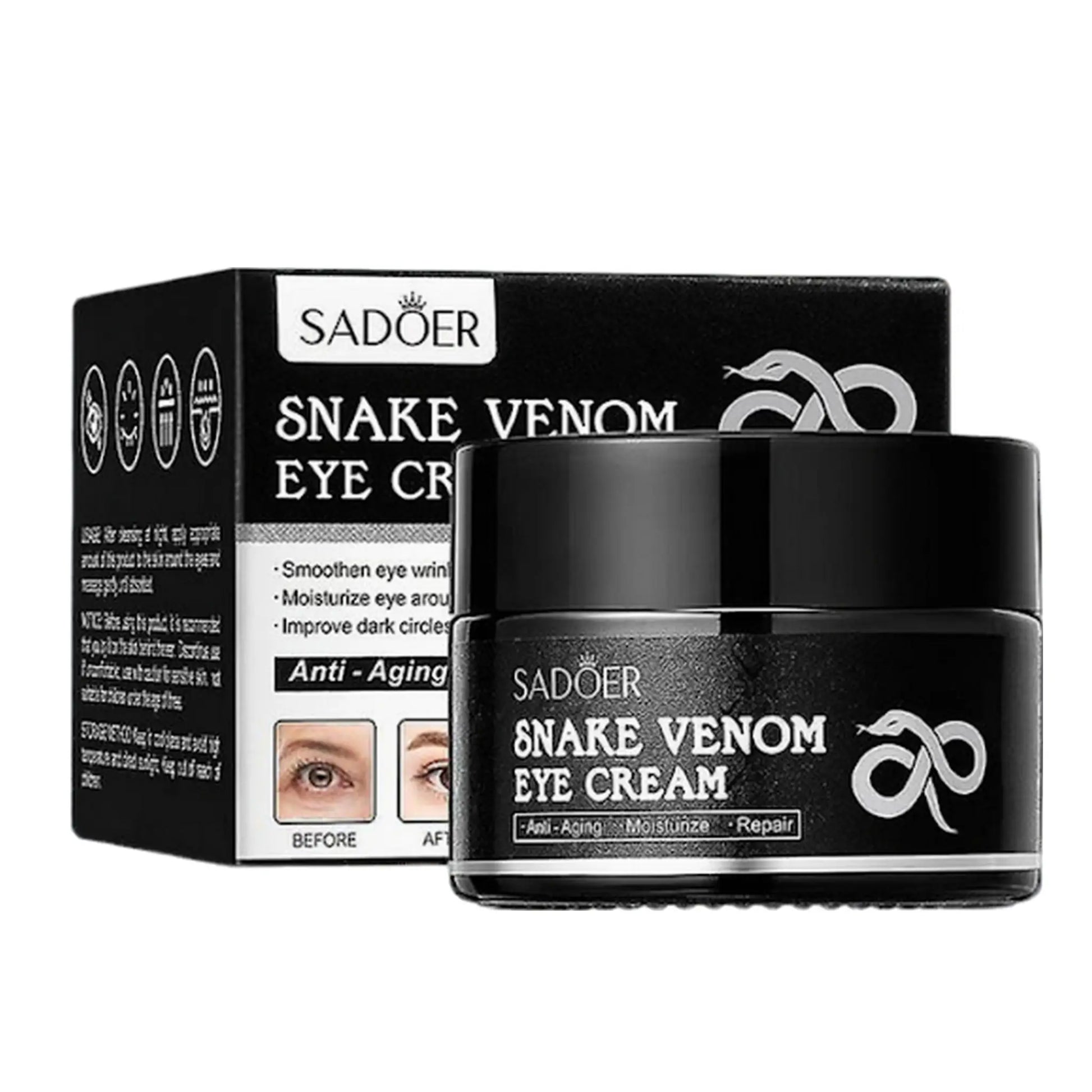 Crema Contorno de Ojos Veneno De Serpiente de SADOER Set x6 - J&C Cosmetics