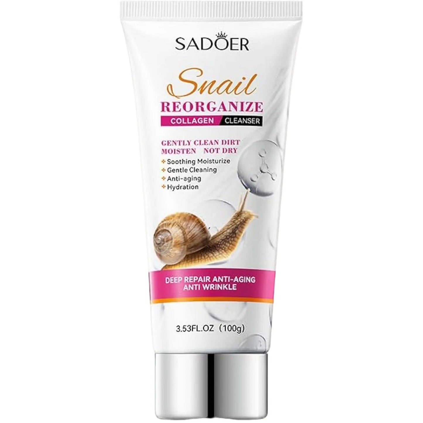 Limpiador de Colágeno Reorganizador con Baba de Caracol SADOER Set x6 - J&C Cosmetics