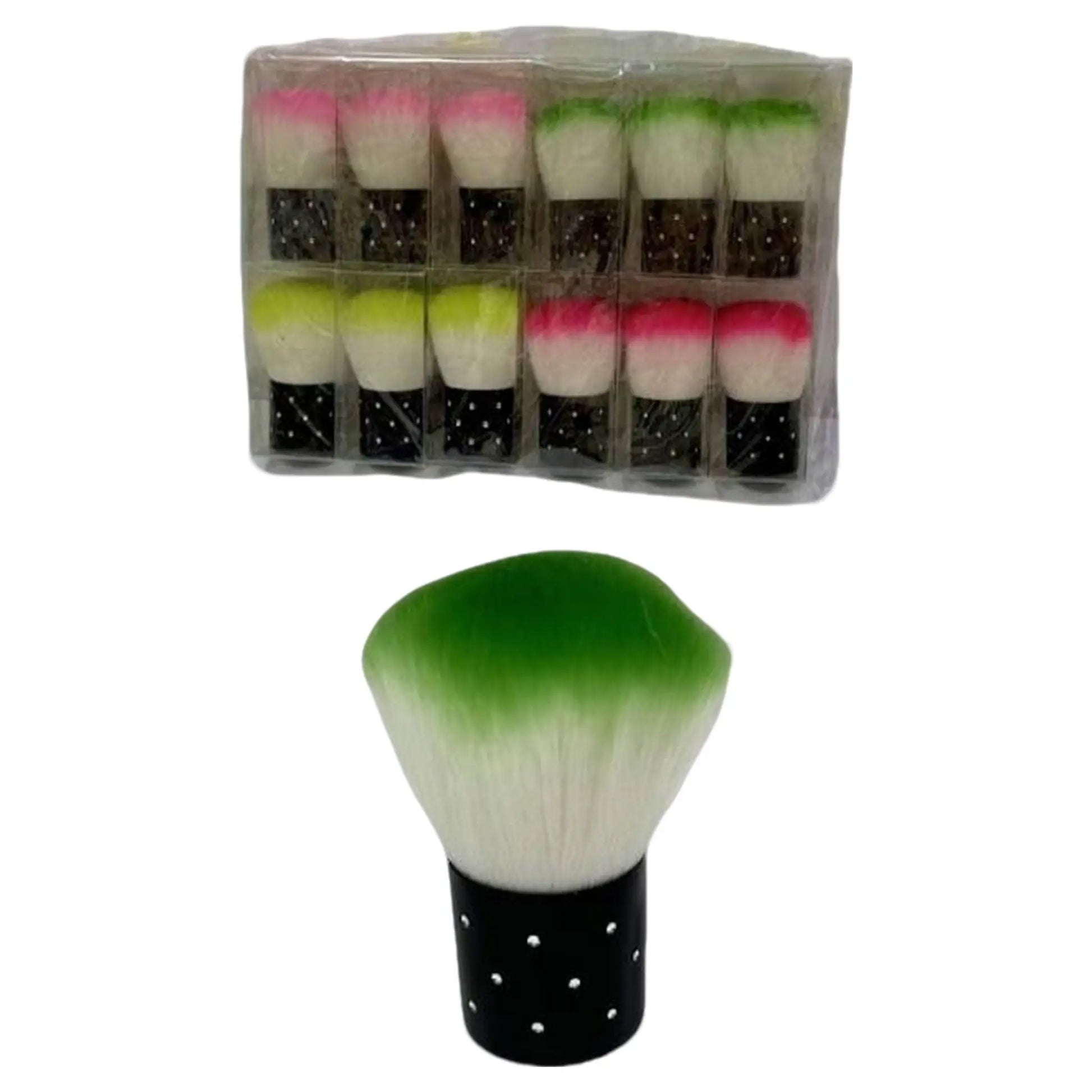 Brocha Retráctil Polvo Set x12 - J&C Cosmetics