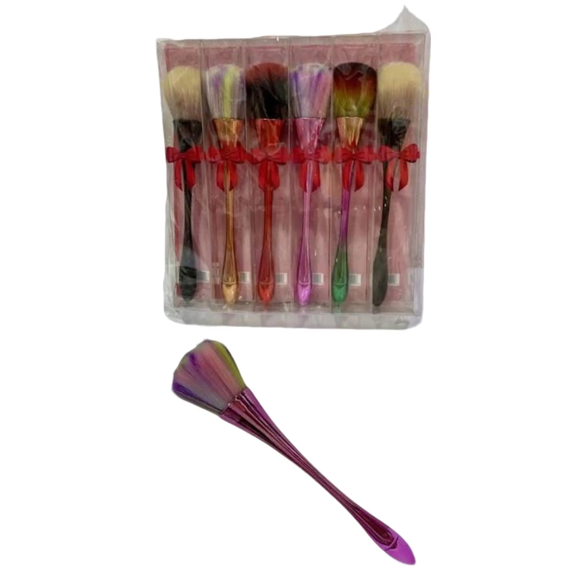 Brocha Para Polvo Metalizadas Micrófono Set x12 - J&C Cosmetics