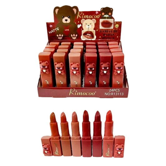 Labiales Osos Rimocoo Set x24 - J&C Cosmetics