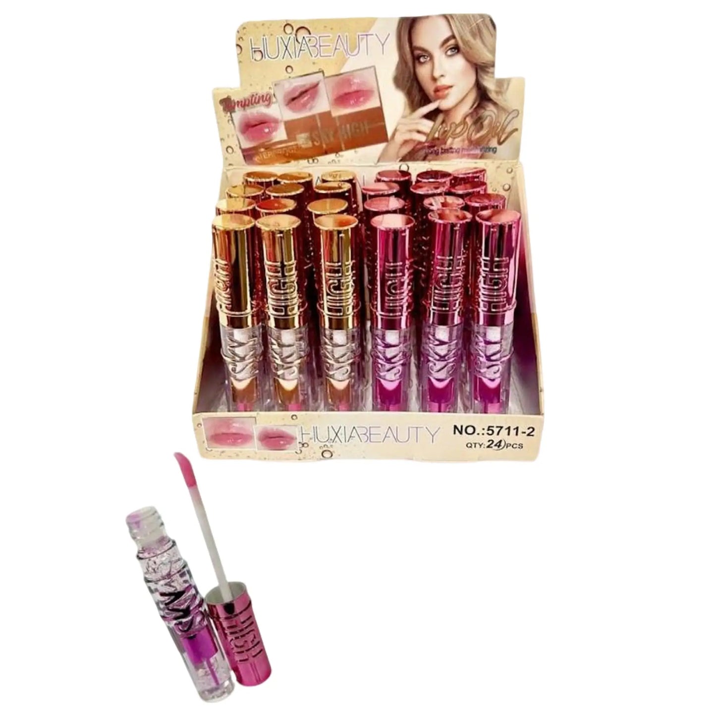 Brillo Labial HUXIABEAUTY Set x24 - J&C Cosmetics