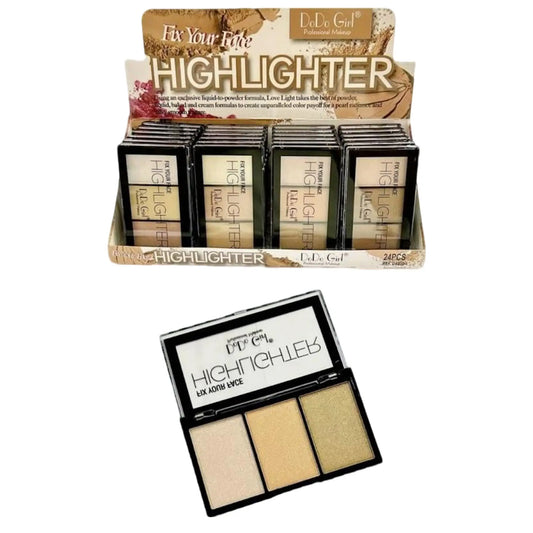 Paleta de Iluminador DoDo Girl Set x24 - J&C Cosmetics