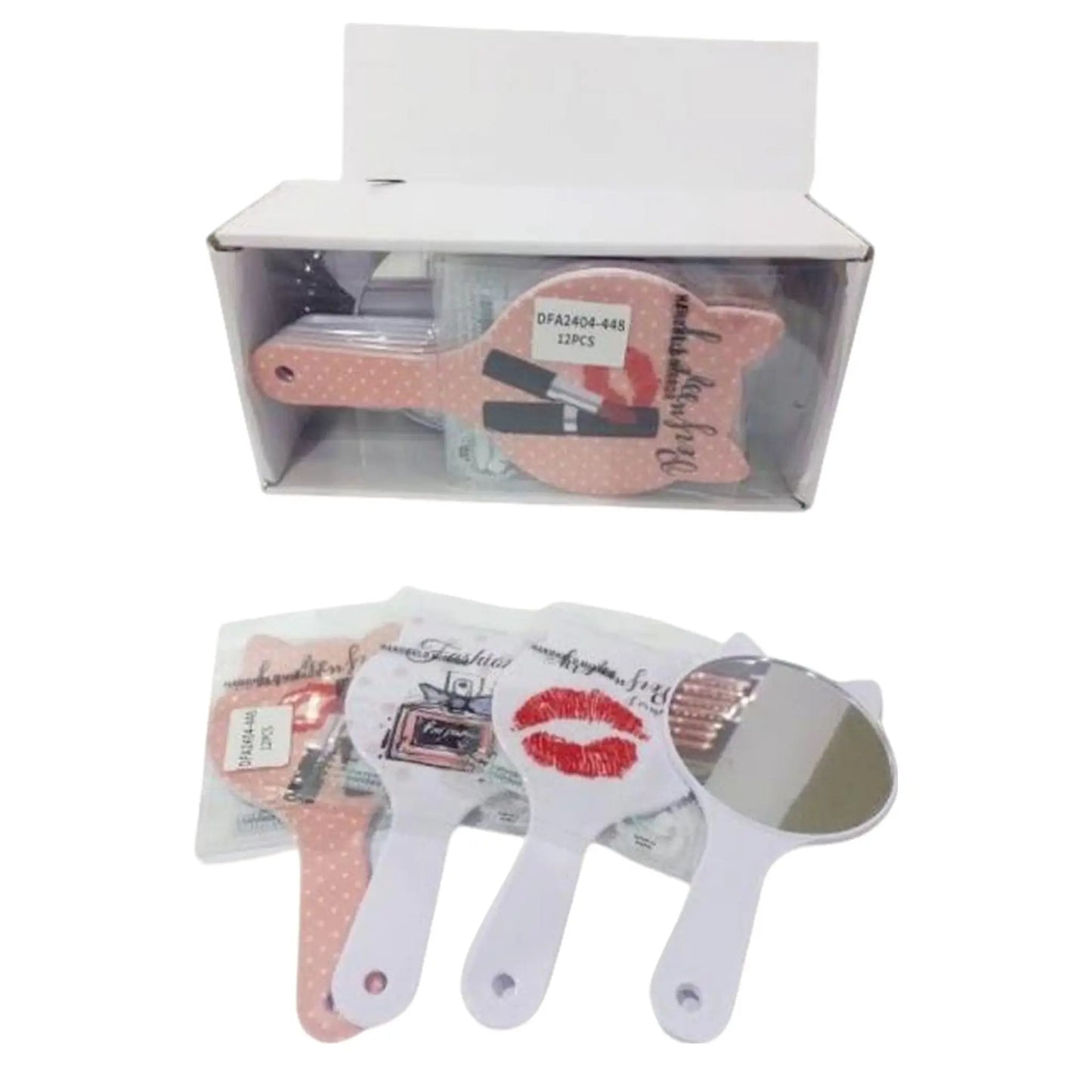 Espejos de Mano Decorativos Set x12 - J&C Cosmetics