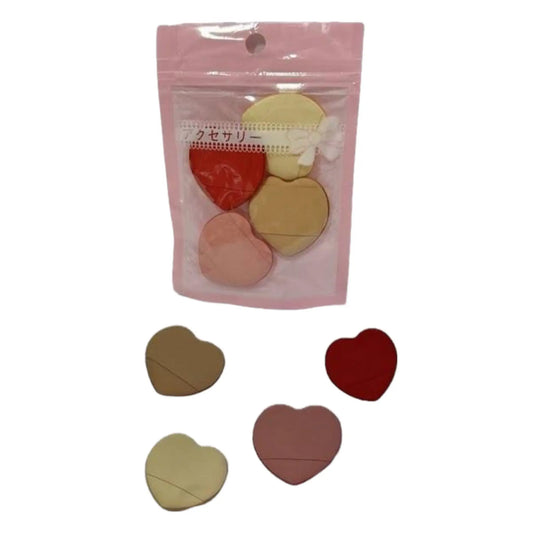 Aplicadores Corazón Kit x4 Set x12 - J&C Cosmetics