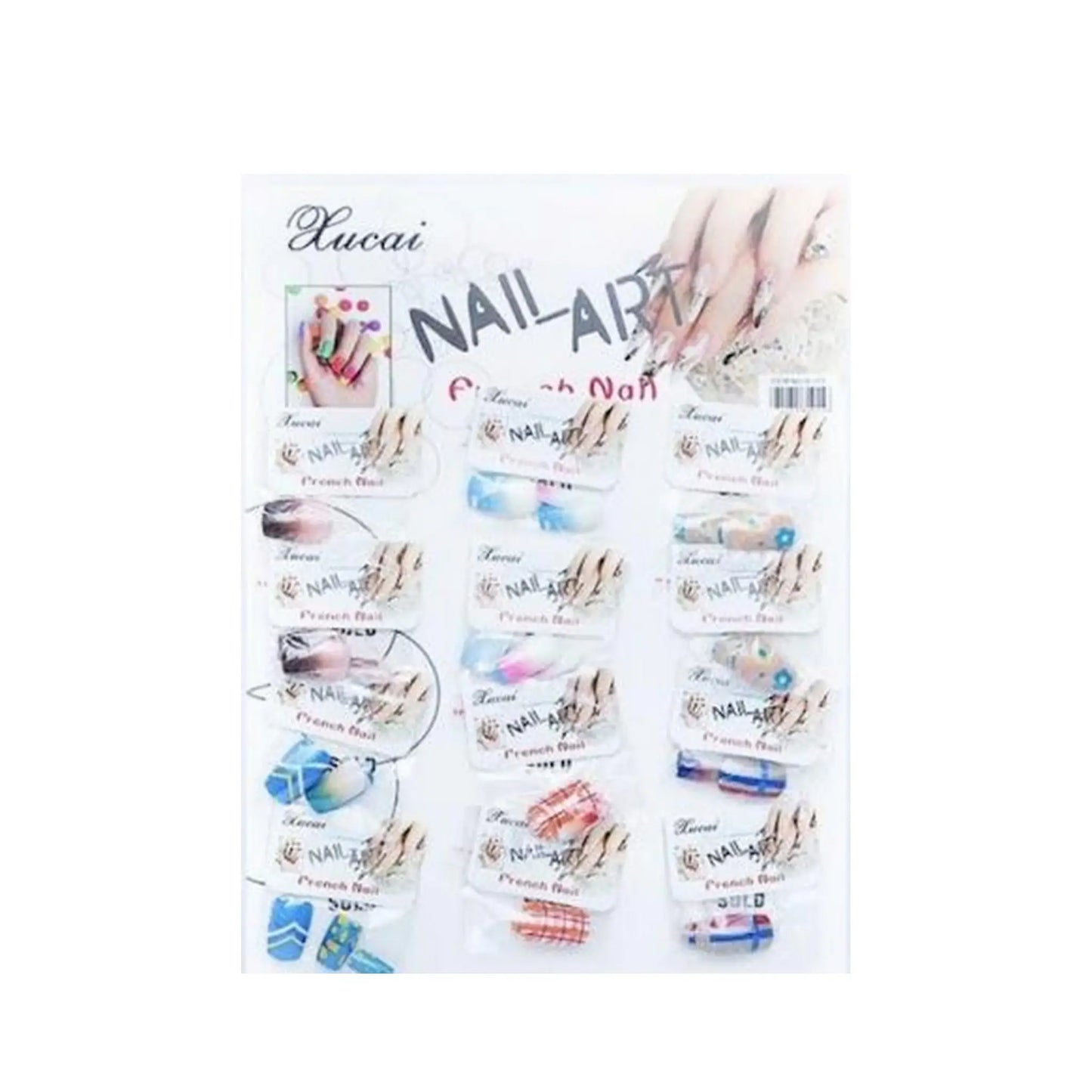 Uñas Decoradas De Nail Art Kit x12 - J&C Cosmetics