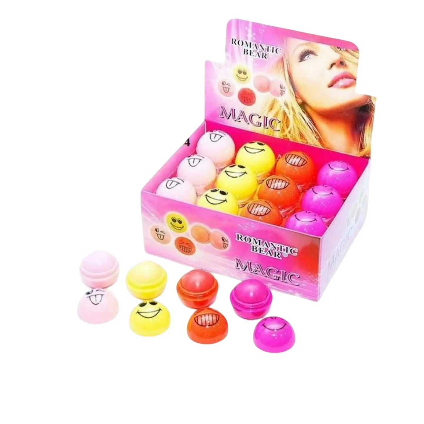 Hidratante de Labios Bear Romantic Emojis Set x24 - J&C Cosmetics