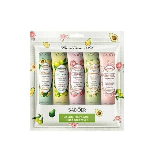 Crema Hidratante Para Manos Natural Sadoer 30g Set x5 - J&C Cosmetics