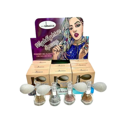 Polvo De Hadas Spray Set x12 - Shiny Doucee - J&C Cosmetics