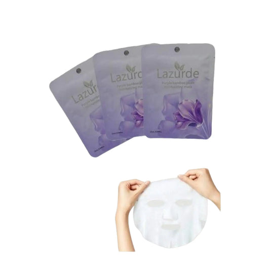 Mascarilla Velo Bambú Morado Set x24 - Lazulde - J&C Cosmetics