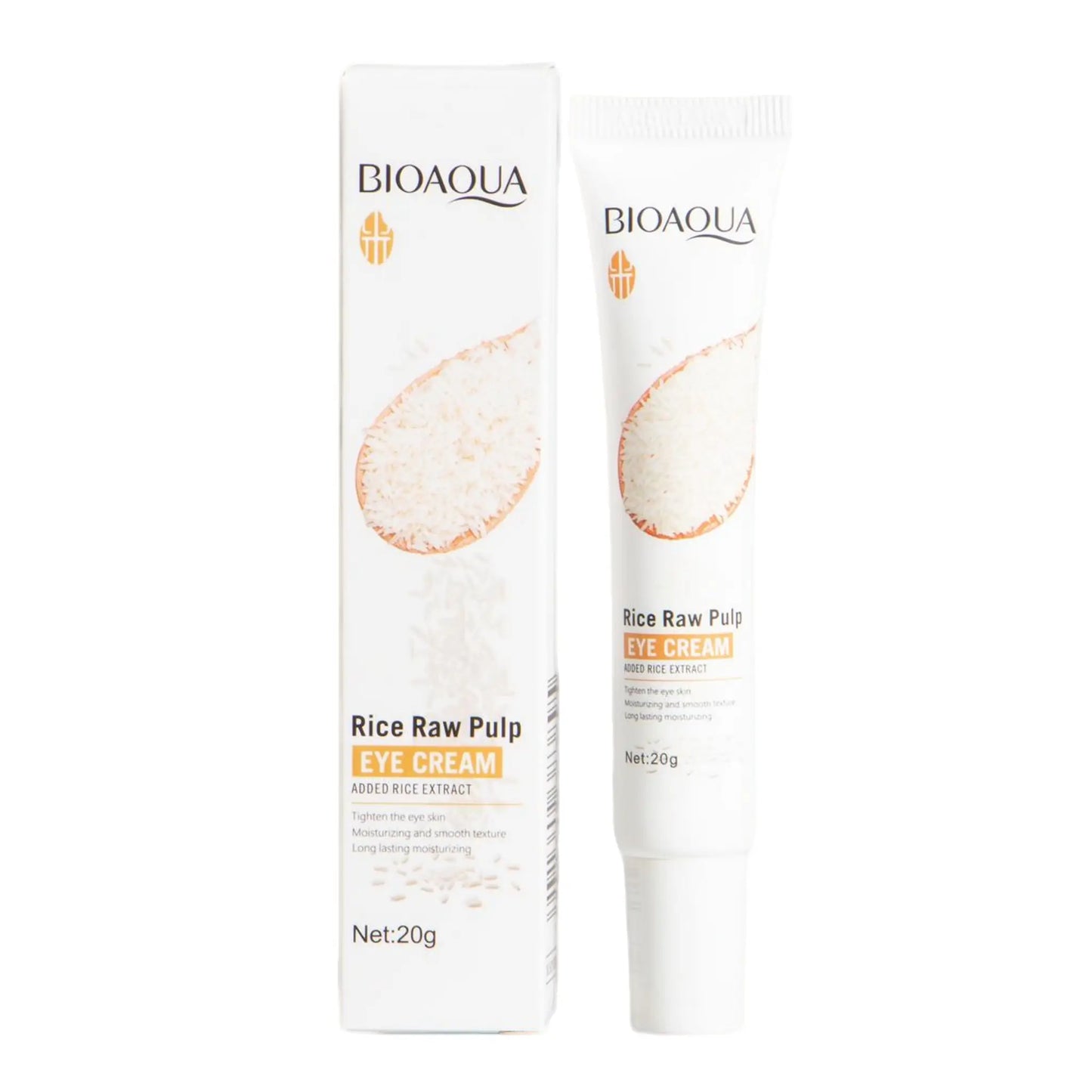 Crema para Ojos de Pulpa Cruda de Arroz 20g BIOAQUA Set x12 - J&C Cosmetics