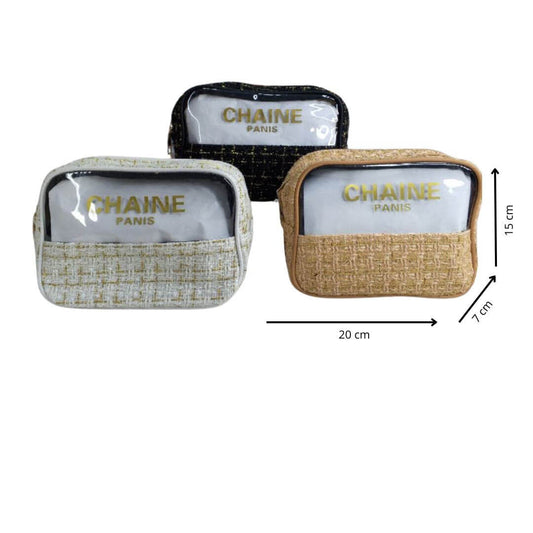 Cosmetiqueras CHAINE Con Dorado