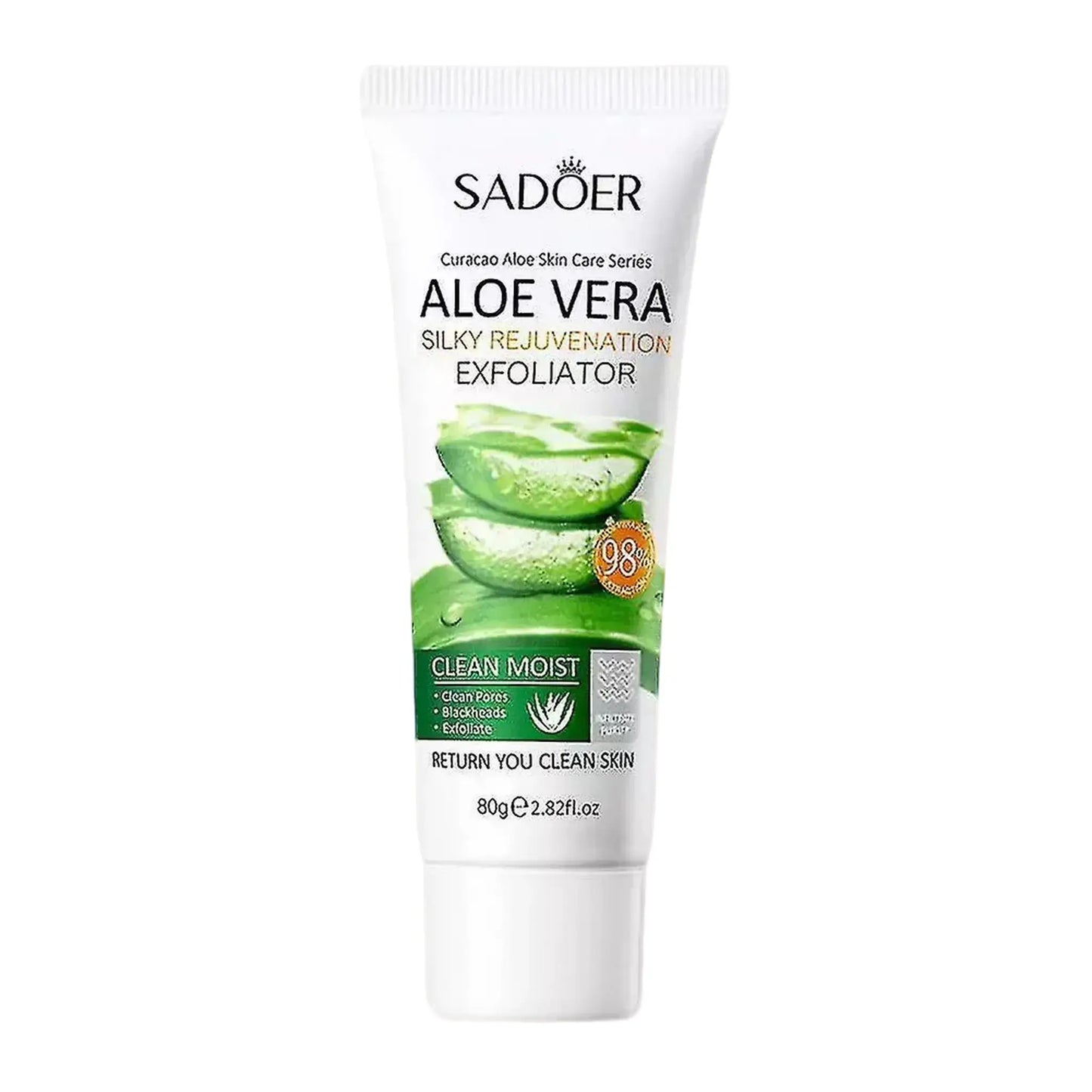 Limpiador Facial Exfoliante con Aloe Vera SADOER Set x6 - J&C Cosmetics